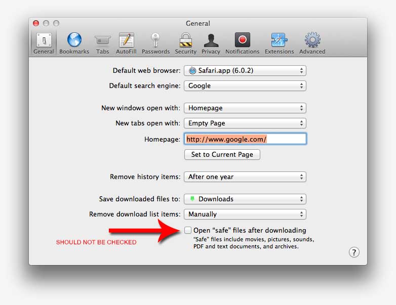Safari Safe Downloads